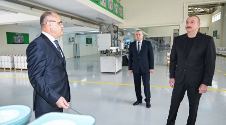 Prezident Sabirabadda aqrokimyəvi vasitələrin istehsalı müəssisəsində – FOTO/VİDEO