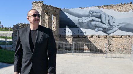 Prezident Cəbrayılın Horovlu kəndinin açılışında – FOTO/VİDEO