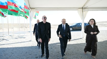 Prezident Cəbrayılda 2 yeni elektrik stansiyasının təməlini qoydu – FOTO/VİDEO