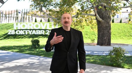 İlham Əliyev: “Bu torpaqların sahibləri bizik, düşməni öz torpaqlarımızdan qovmuşuq” - VİDEO