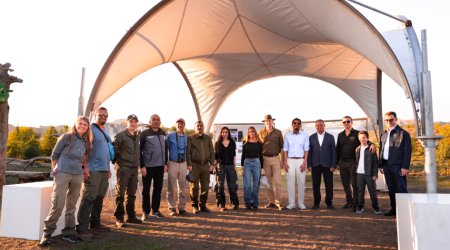 Leyla Əliyeva və Arzu Əliyeva Qaxda Milli Parkın açılış mərasimində - FOTO