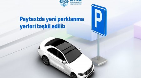 Paytaxtda yeni parklanma YERLƏRİ