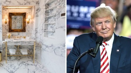 Tramp Ağ Evin hamam otağını qızılla bəzədi – FOTO