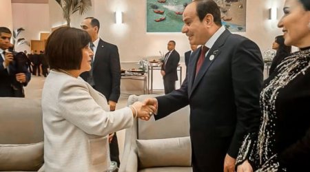 Sahibə Qafarova Böyük Misir Muzeyinin açılış mərasimində - FOTO