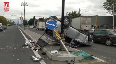 Şəkidə AĞIR QƏZA – Xəsarət alan var – FOTO