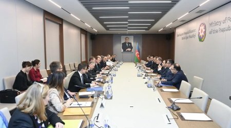 Ceyhun Bayramov NATO nümayəndə heyəti ilə görüşüb - FOTO