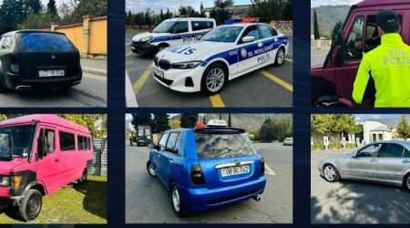 Balakəndə avtoxuliqanlıq edən və narkotikin təsirində olan sürücülər saxlanıldı - VİDEO