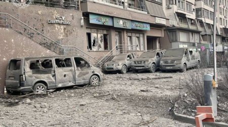 Raket hücumu zamanı Azərbaycanın Kiyevdəki səfirliyinə ciddi ziyan dəydi – FOTO/VİDEO