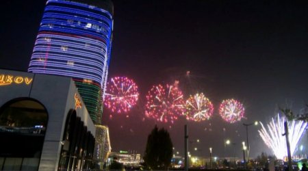 Daşkənddə Mərkəzi Asiya Sammitində iştirak edən dövlət başçılarının şərəfinə atəşfəşanlıq oldu - FOTO