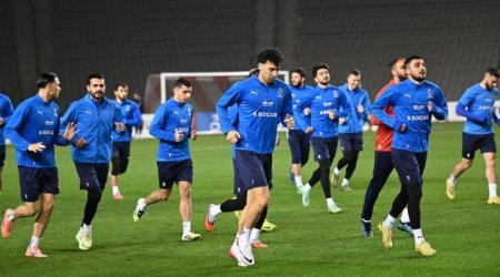 Millimizin Fransa ilə oyunöncəsi AÇIQ MƏŞQİ - FOTO