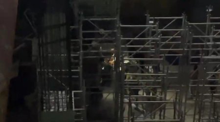 İstanbulda metro tikintisi zamanı ÇÖKMƏ OLDU - VİDEO