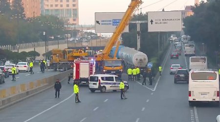 Bakıda AĞIR QƏZA – Bu yolda hərəkət məhdudlaşdırıldı