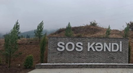 Sos kəndində ailələrə evlərinin açarları təqdim olundu - FOTO