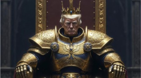 Tramp kral obrazında - FOTO