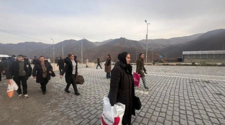 Növbəti köç karvanı Kəlbəcər şəhərinə çatdı - FOTO