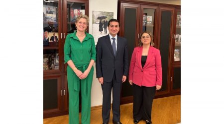 Hikmət Hacıyev Niderland səfiri ilə görüşdü