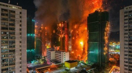 Honkonqdakı şiddətli yanğında ölənlərin sayıARTDI - VİDEO