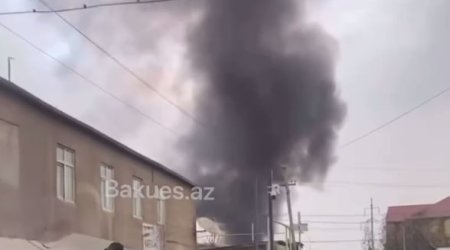 Baksol yolunda güclü YANĞIN – VİDEO/YENİLƏNİB