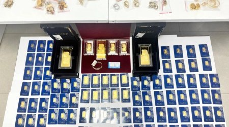 Gömrükdə 2 milyonluq ƏMƏLİYYAT: 11 kiloqrama yaxın qızıl gətirmək istədilər - FOTO