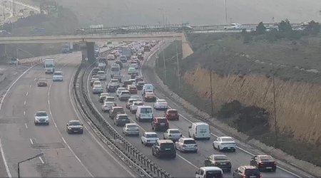 Sürücülərin nəzərinə: Kənar dairəvi yolda SIXLIQ VAR - FOTO