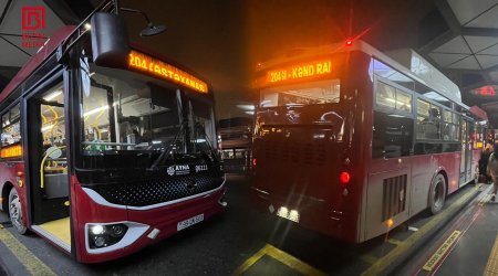 Bu marşrut üzrə yeni avtobuslar XƏTTƏ BURAXILDI &ndash; FOTO