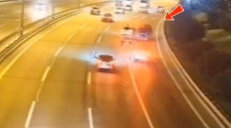 Nasaz avtomobil prospektdə ağır qəzaya səbəb oldu &ndash; ANBAAN VİDEO