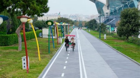 Yeni Bulvarda velosiped yolu açıldı &ndash; FOTO