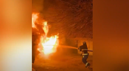 Masazırda &ldquo;BMW&rdquo; yandı - Ölən və yaralananlar var