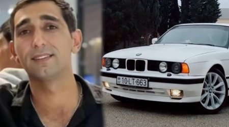 Masazırda yanaraq ölən sürücünün və avtomobilinin GÖRÜNTÜLƏRİ - VİDEO