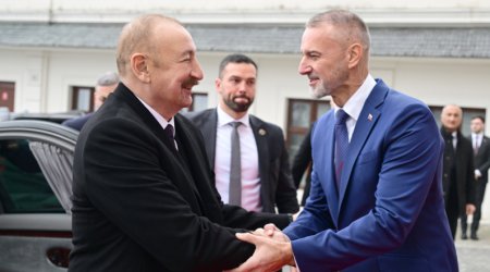 Prezident Slovakiya Milli Şurasının sədri ilə GÖRÜŞDÜ – FOTO