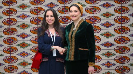 Leyla Əliyeva Türkmənistanda beynəlxalq konfransda iştirak etdi - FOTO