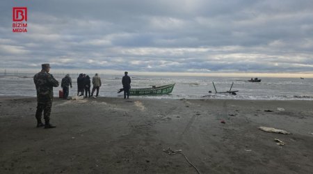 Astarada itkin düşən balıqçıların axtarışına helikopter cəlb olundu &ndash; VİDEO