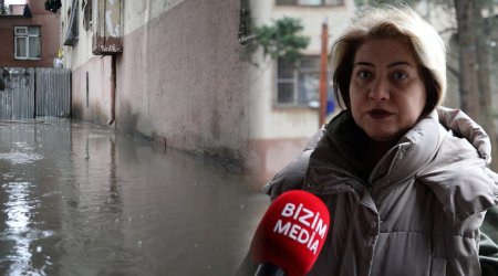 Nəsimidə binaların həyəti SU İÇİNDƏ – Acınacaqlı vəziyyət nə vaxt aradan qaldırılacaq? – VİDEO