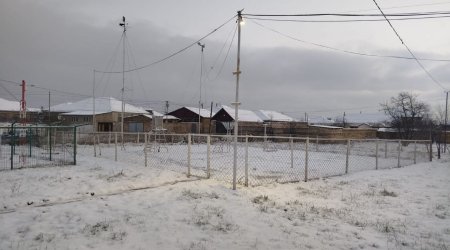 Qubanın bu kəndində 11,7 dərəcə şaxta var - FOTO