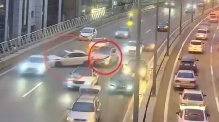 Bakıda toy karvanında baş verən zəncirvari qəzanın ANBAAN VİDEOSU