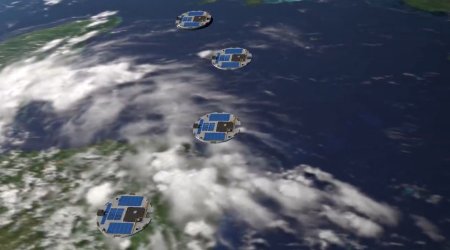 ABŞ elektrik raket mühərriki ilə təchiz olunmuş disk formalı peykləri orbitə ÇIXARDI - VİDEO