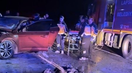 Türkiyədə ağır qəza: 5 ölü, 1 yaralı var - FOTO