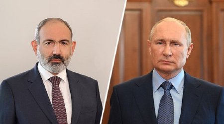 Putin və Paşinyan arasında görüş keçirilib - VİDEO