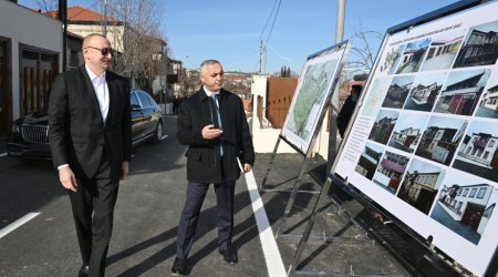 Prezident Xankəndinin Kərkicahan qəsəbəsində