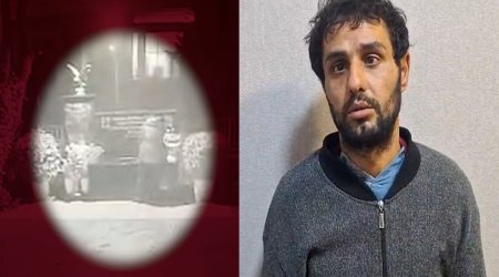 Bakıda şəhid bulağından oğurluq edildi &ndash; ANBAAN VİDEO