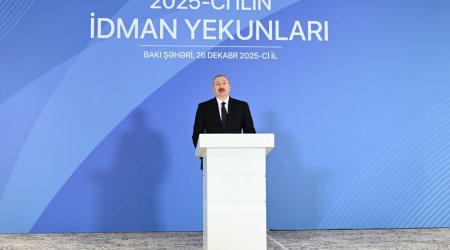 Prezident: "Bayrağımız qalib ölkənin bayrağı kimi beynəlxalq arenalarda qaldırılır&rdquo;