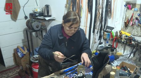 Zaqatalanın çəkməçi XANIMI - Həyat yoldaşının sənətini yaşadan Fəzilət Dadalovanın HƏYAT HEKAYƏSİ &ndash; FOTO