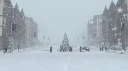 Kəlbəcərdə qarlı nağıl - VİDEO