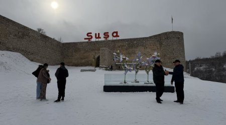 Şuşada mövsümün İLK QARI - FOTO