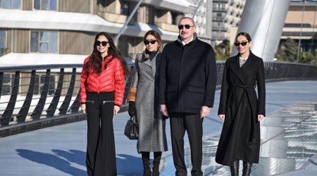 İlham Əliyev ailəsi ilə &ldquo;Bakı Ağ Şəhər&rdquo;də - YENİLƏNİB/FOTO