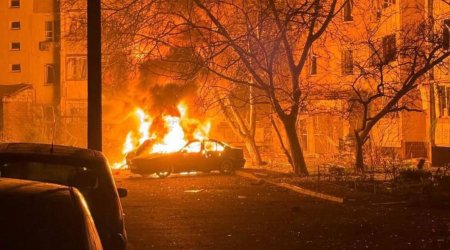 Rusiyadan Odessaya GECƏ HÜCUMU &ndash; Şəhər alovlar içində - VİDEO