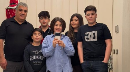 Elnarə ailəsi ilə - FOTO