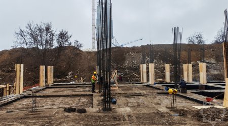 Şuşa şəhərində yeni yaşayış binaları inşa olunur - FOTO