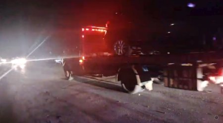 Ələt&ndash;Astara magistralında &ldquo;KamAZ&rdquo;la minik avtomobili toqquşdu - VİDEO