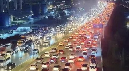 DİQQƏT: Bir sıra paytaxt yollarında sıxlıq var